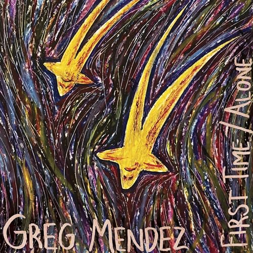 Album cover art featuring two yellow stars against a dark, textured, multi-colored background.