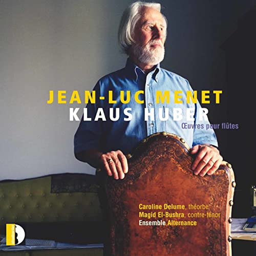 CD cover featuring portrait of Jean-Luc Menet and Klaus Huber.