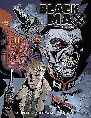 Comic book cover: “Black Max Volume Three” featuring a vampire and biplane.