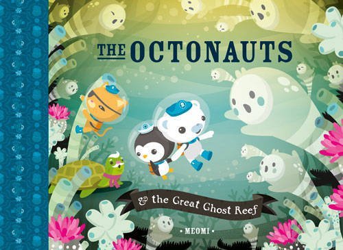Octonauts book cover featuring cartoon characters underwater amongst ghostly jellyfish.