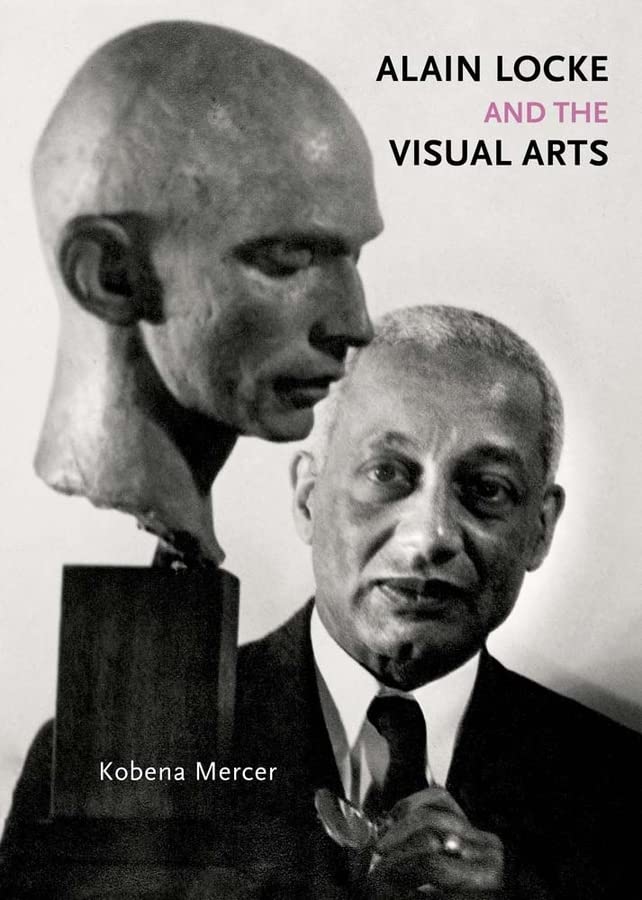Book cover featuring a portrait of Alain Locke and a sculpture head.