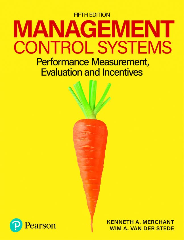 Yellow textbook cover featuring a carrot, titled "Management Control Systems.