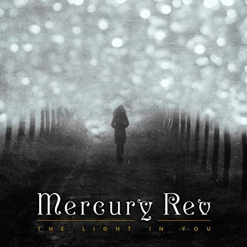 Album cover: person in misty forest, "Mercury Rev - The Light In You".