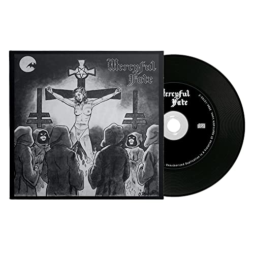 Mercyful Fate EP CD showing cover art with hooded figures and a black disc.
