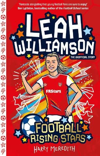 Book cover featuring footballer Leah Williamson in an Arsenal jersey.