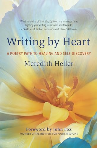 Book cover with a close-up of a yellow and blue flower.