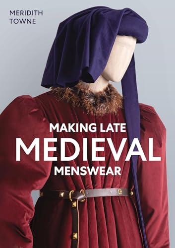 Book cover featuring a mannequin in late medieval clothing, including a blue hood.