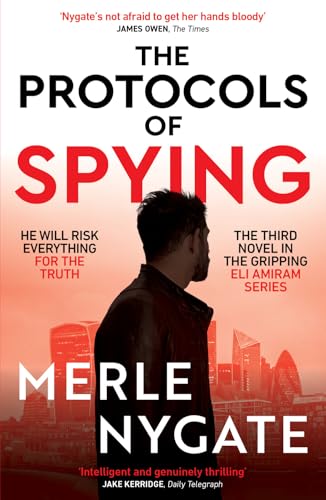 Book cover featuring a silhouetted man against a red-toned London skyline at sunset.
