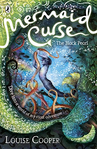 Book cover: mermaid in underwater scene, title "Mermaid Curse The Black Pearl".