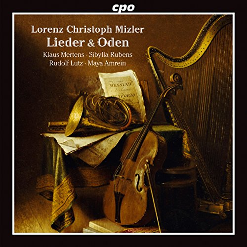 CD cover featuring a still life of baroque musical instruments.