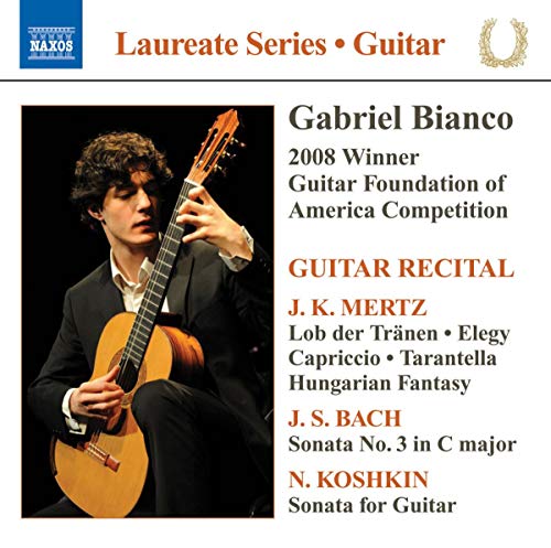 CD cover featuring guitarist Gabriel Bianco playing a classical guitar.