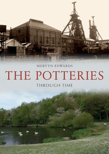 Book cover showing a vintage industrial factory above a modern green park scene.