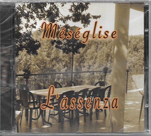 CD cover for Meséglise - L'assenza, showing a patio and trees.