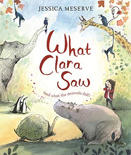 Book cover: illustrated animals and a girl named Clara.