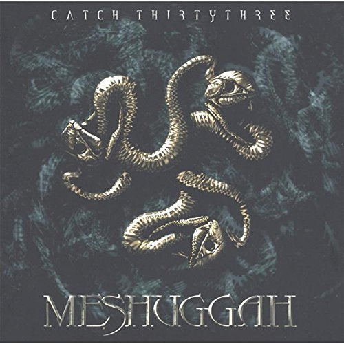 CD cover for Meshuggah’s “Catch Thirty Three” featuring intertwined golden snakes.