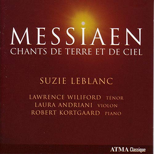 CD cover for Messiaen’s “Chants de Terre Et De Ciel” with artist names.