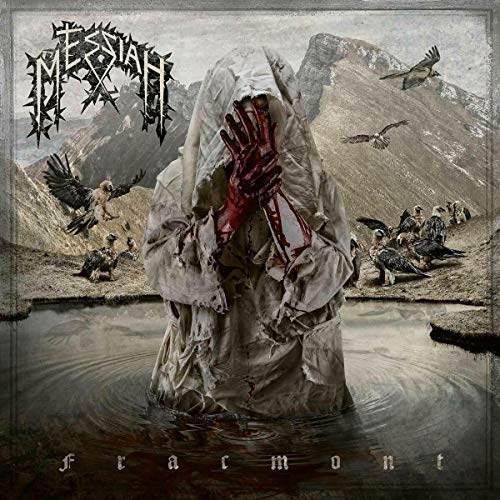 Album cover for Messiah’s “Fracmont” depicts a hooded figure and birds of prey.