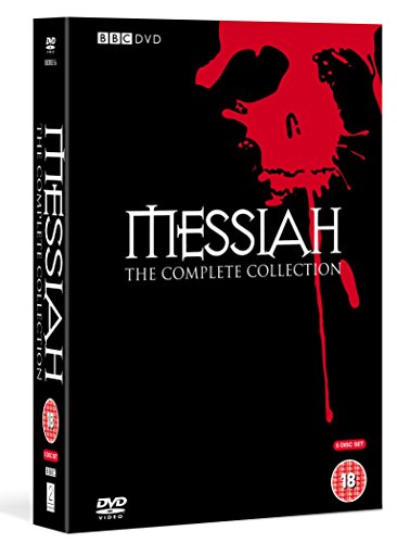 “Messiah” DVD cover: black background with a red, silhouetted face and dripping paint.