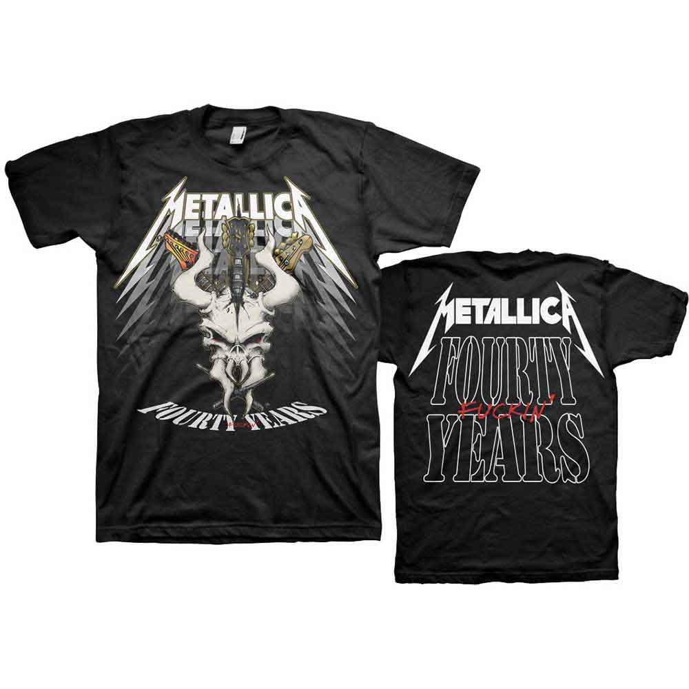 Metallica 40th anniversary box set with band imagery and logo.