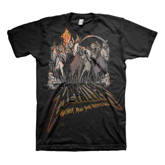 Metallica's 40th anniversary box set featuring four horsemen chess pieces.