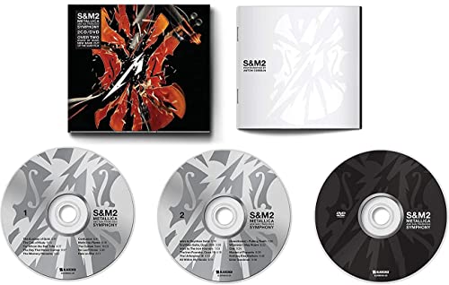 Metallica S&M2 CD and DVDs with abstract, shattered glass artwork.