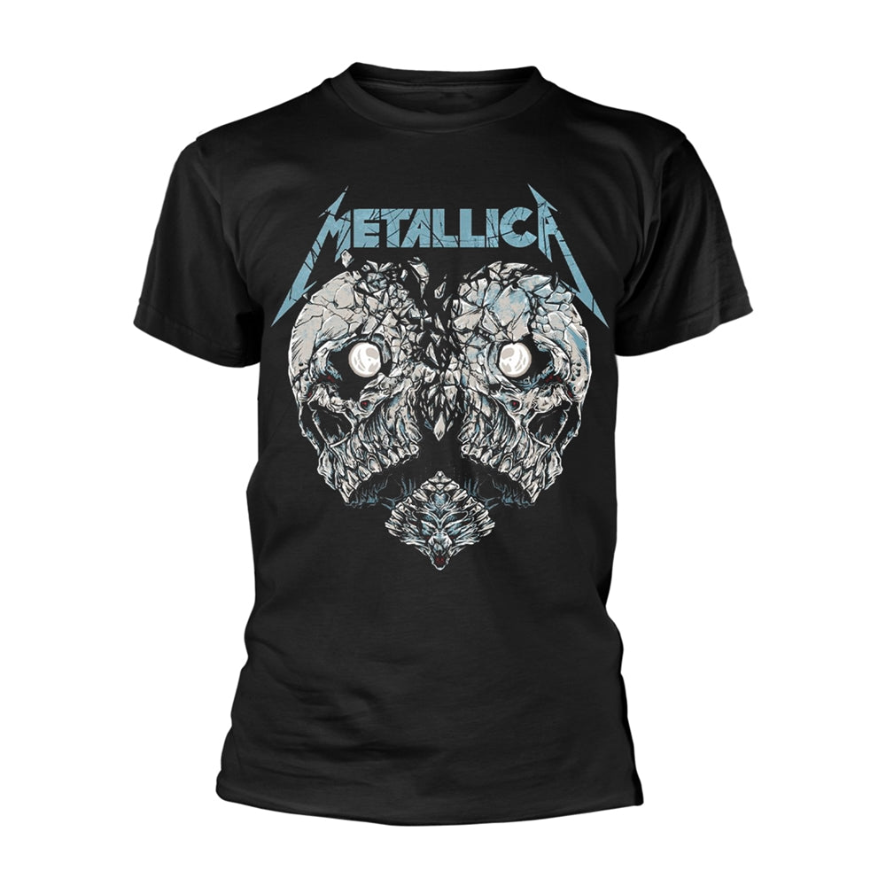 Black men's XXL cotton t-shirt featuring a Metallica Heart Broken graphic print.