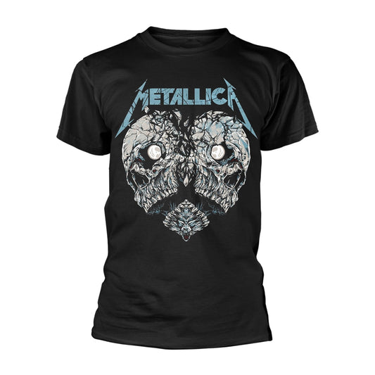 Black men's XXL cotton t-shirt featuring a Metallica Heart Broken graphic print.