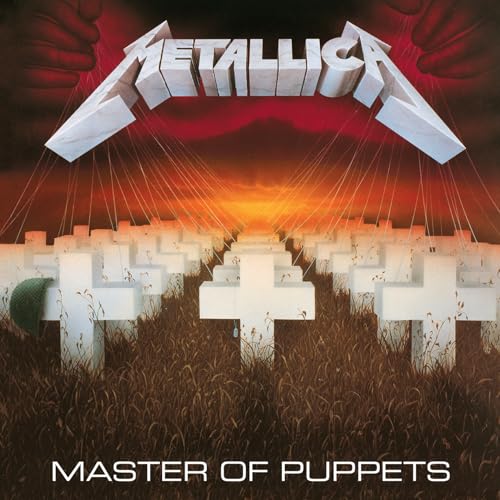 MetallCSSS Metallica album cover featuring white crosses in a field with puppet strings.