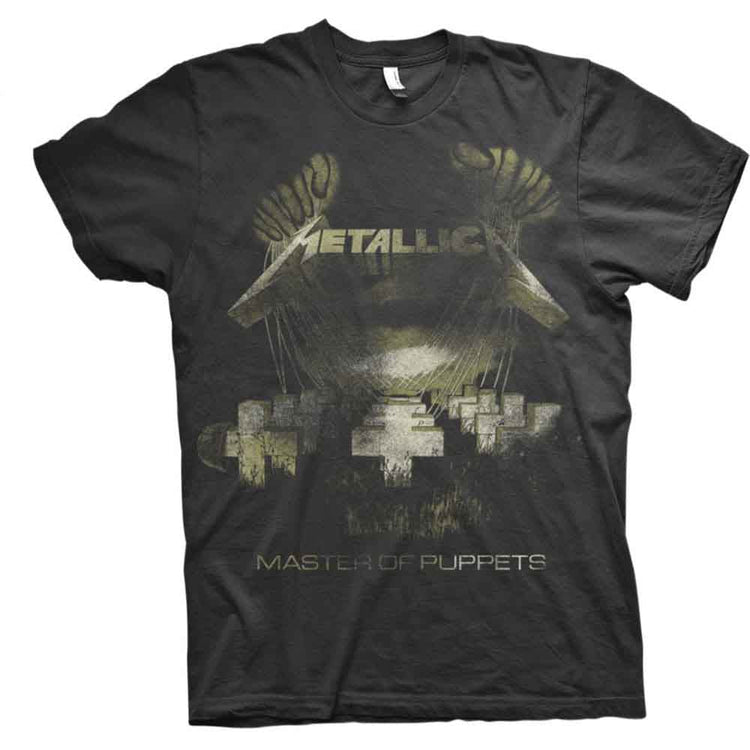 BlackCBC Black Metallica t-shirt featuring Master of Puppets album art with puppet strings.