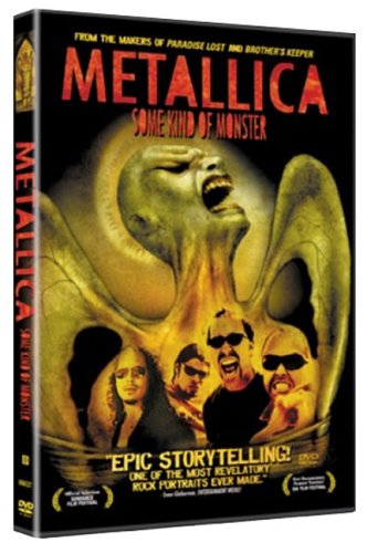 Metallica “Some Kind Of Monster” DVD cover with band members and abstract art.