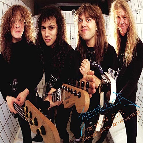 Metallica band portrait from "The $5.98 EP" vinyl cover art.