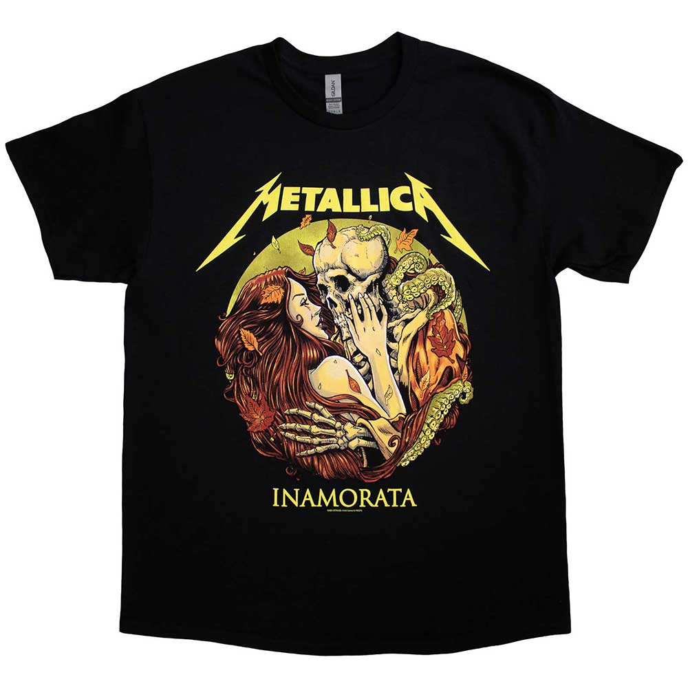 Black Metallica t-shirt, size XX-Large, featuring “Inamorata” design.