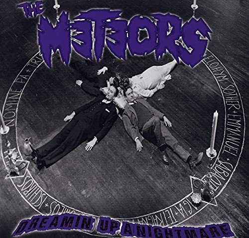 Vinyl record cover: The Meteors band in a gothic, ritualistic scene.