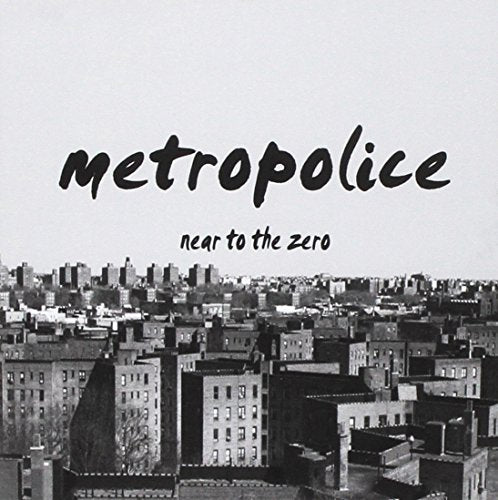 Black and white CD cover with city skyline and bold text.