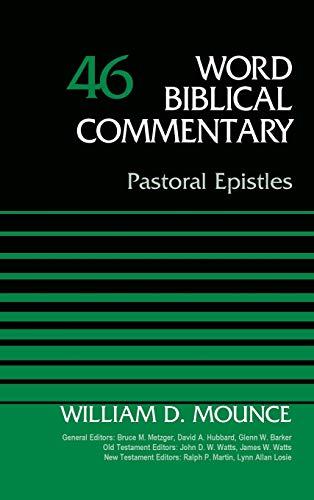 Black book cover with white text: "Pastoral Epistles, Volume 46.