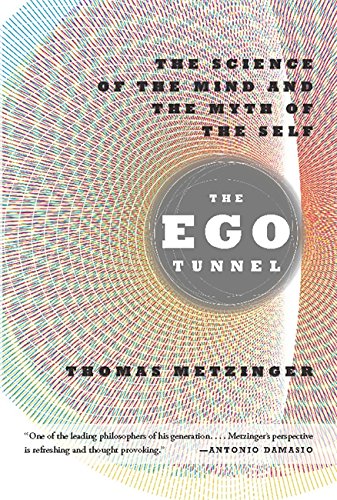 Book cover with swirling colorful lines and bold white text: "The Ego Tunnel".