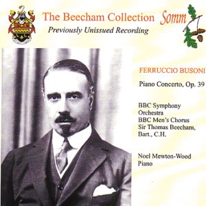 CD cover featuring a portrait of Sir Thomas Beecham and text details.