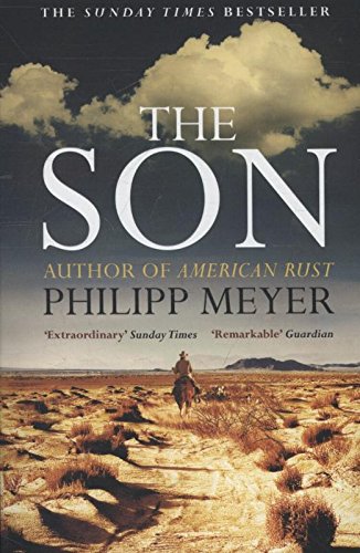 Book cover: "The Son" by Philipp Meyer, with a lone rider in a desert.