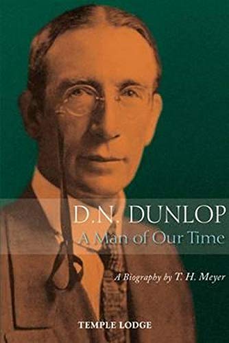 Book cover featuring a portrait of D.N. Dunlop in glasses.
