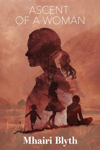 Book cover: woman’s silhouette with layered images of girls, landscape backdrop.