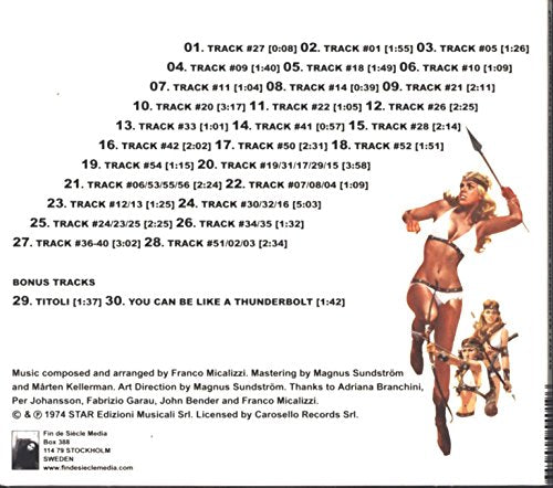 CD cover featuring a muscular figure in a dynamic, heroic pose.