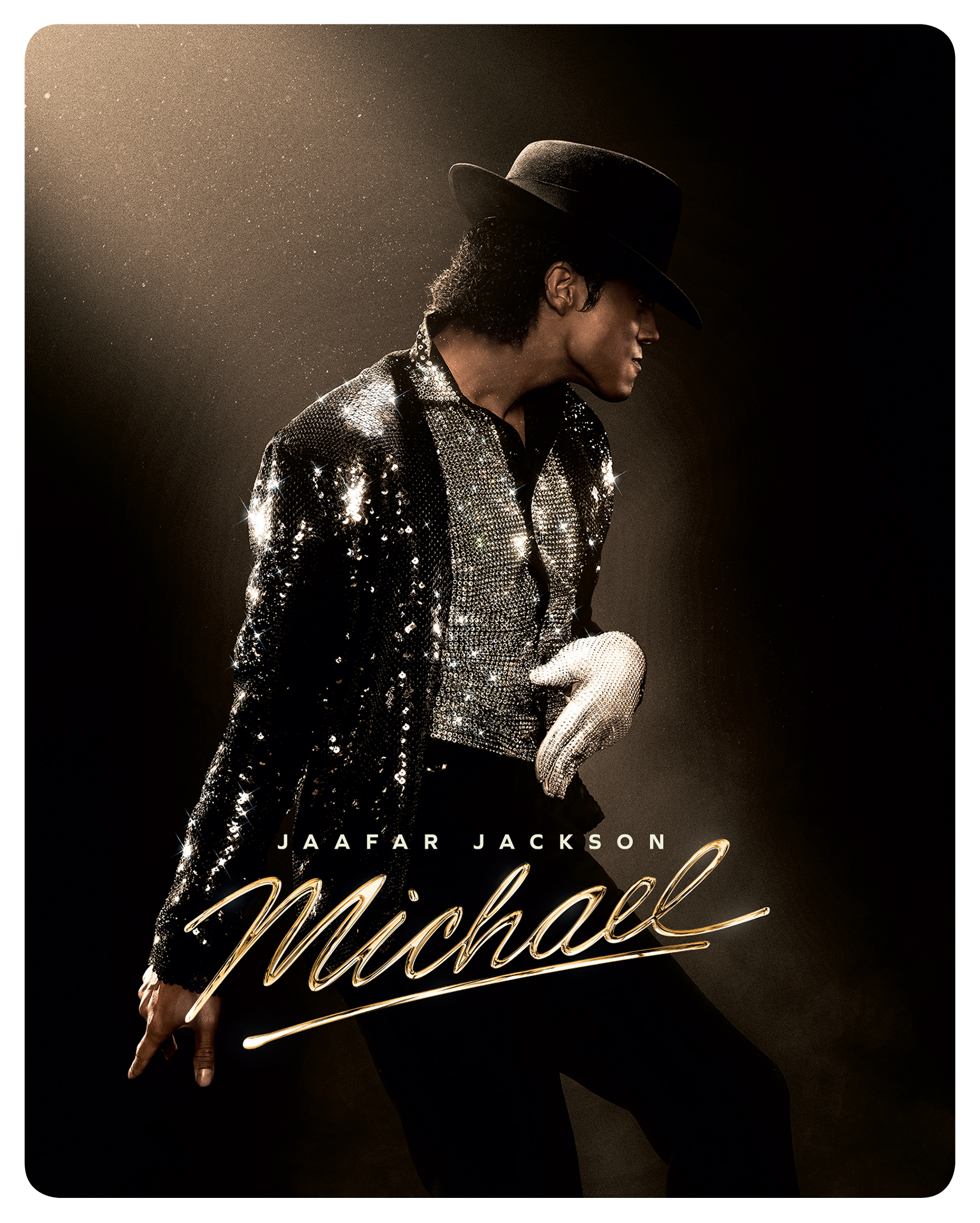 Steelbook cover featuring Michael Jackson in a sparkling jacket and hat.