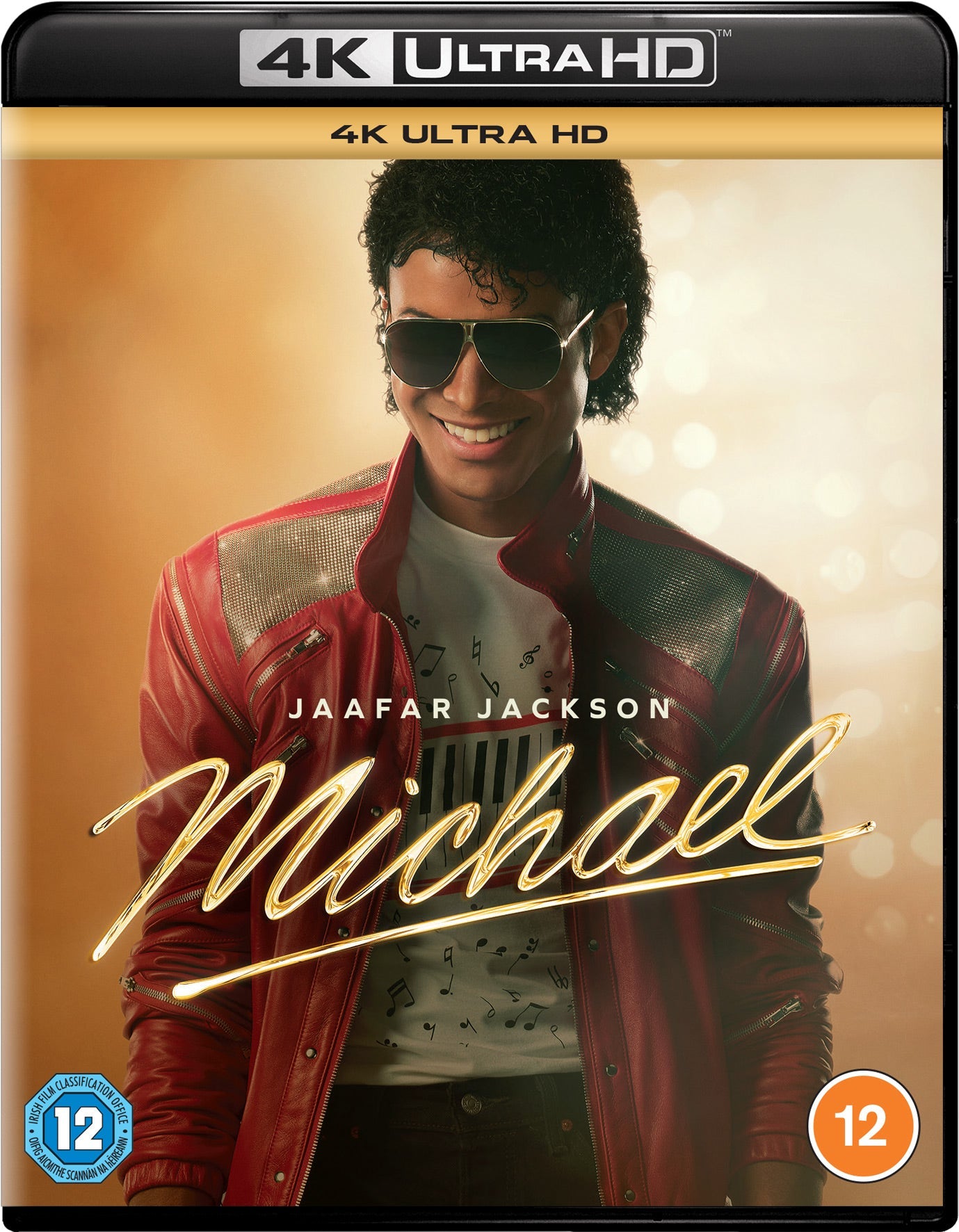 Blu-ray cover for “Michael” featuring Jaafar Jackson as Michael Jackson.