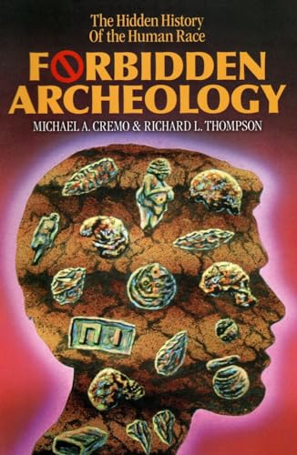 Book cover showing a human silhouette filled with various ancient artifacts and stone tools.