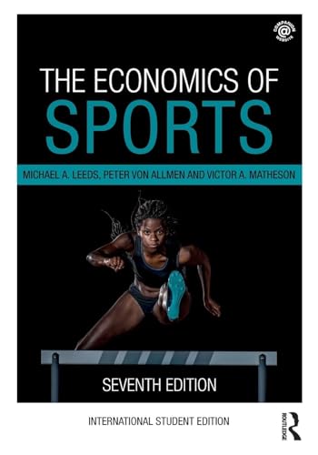 Book cover for The Economics of Sports showing a female athlete jumping a hurdle.