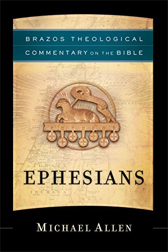 Book cover for "Ephesians" with a lamb and wheel symbol.