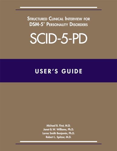 Cover of “User’s Guide for SCID-5-PD”, a clinical interview manual.