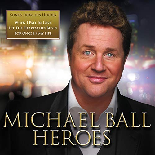 CD cover featuring portrait of Michael Ball with city lights background.