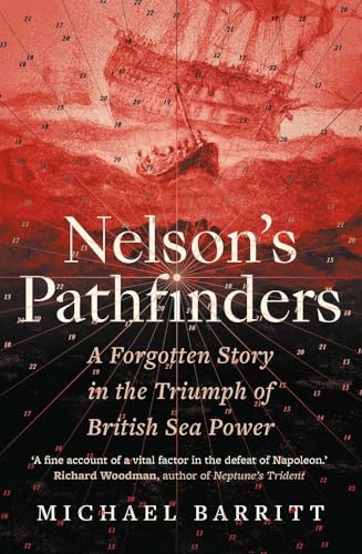 Book cover: red nautical chart background with a sailing ship silhouette.