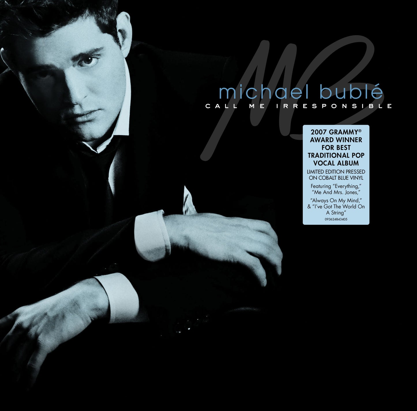 Michael Bublé album cover, “Call Me Irresponsible”, portrait and text.